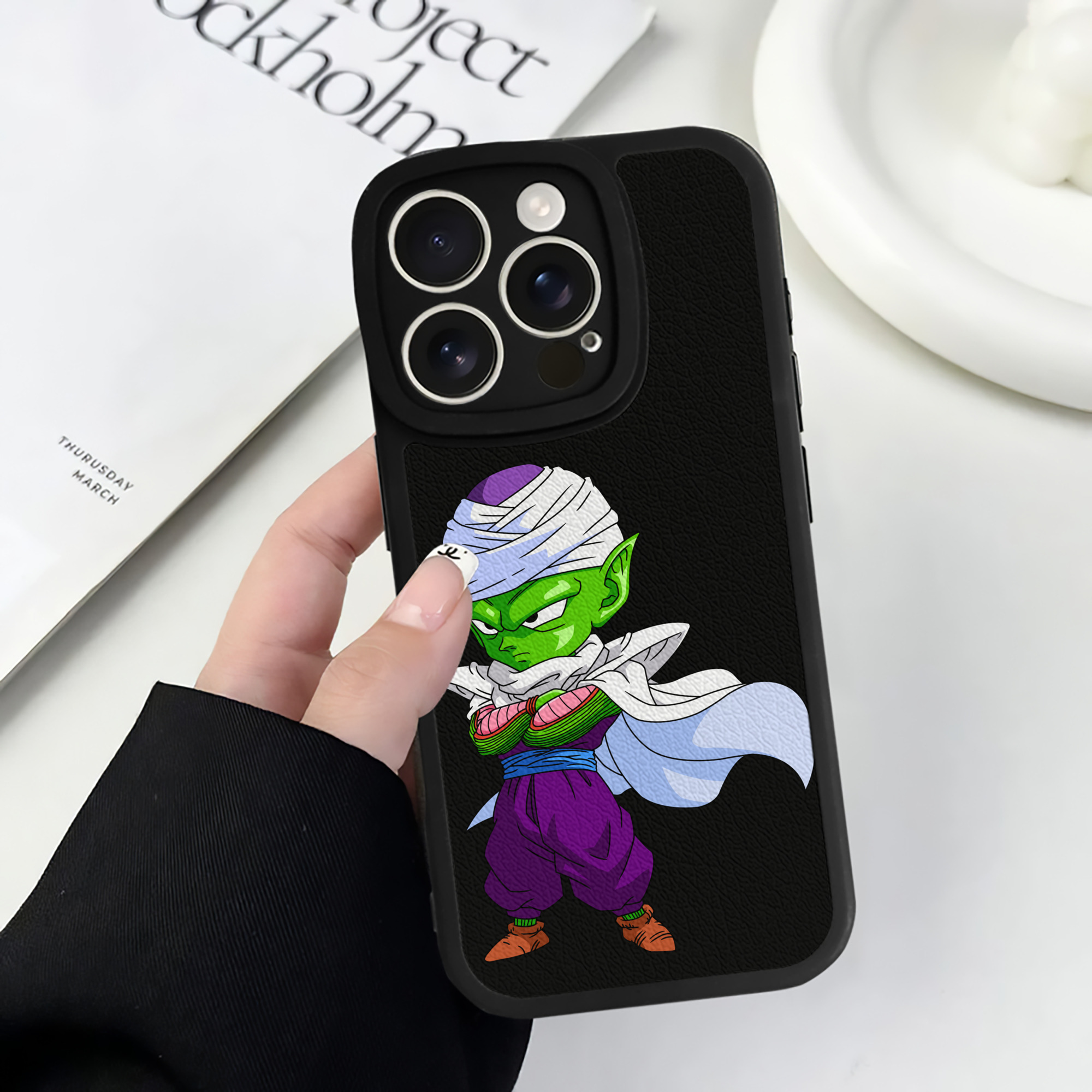 （画像用） ドラゴンボール ピッコロ DRAGON BALL Piccolo 【iPhone 16シリーズ対応】シリコンスマホケース（レザー調） 材質：シリコン